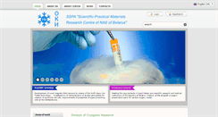 Desktop Screenshot of cryogenic.physics.by