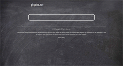 Desktop Screenshot of physics.net