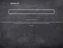 Tablet Screenshot of physics.net