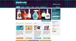 Desktop Screenshot of physics.org